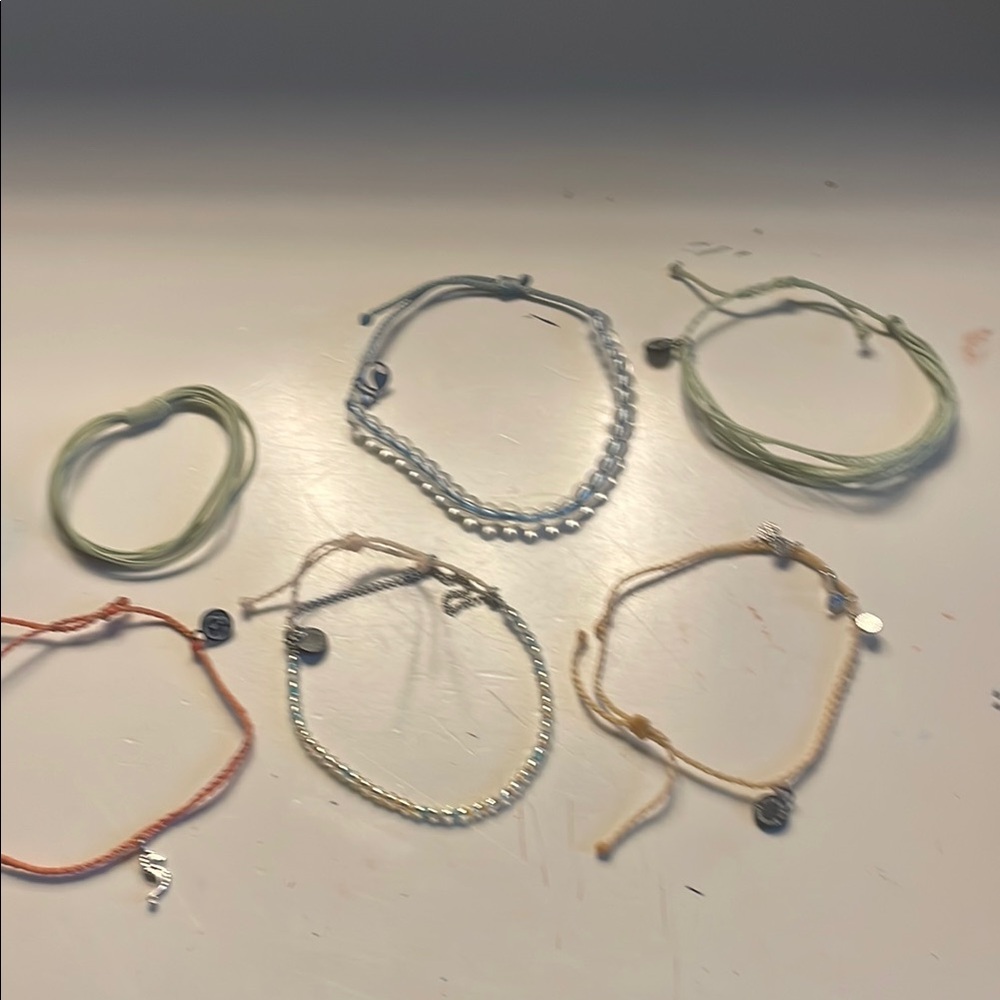 Francesca's Collections Green and Blue Modern Bracelets